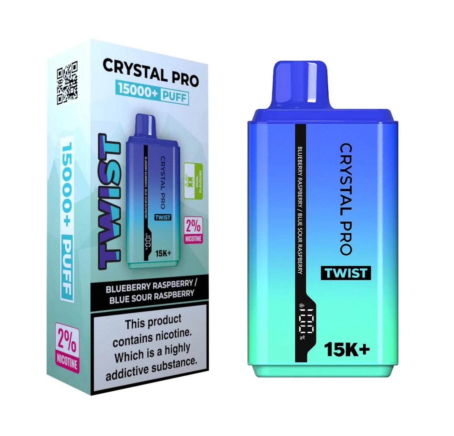 Crystal Pro Twist 15000 Puffs Prefilled Vape Kit - Box of 5