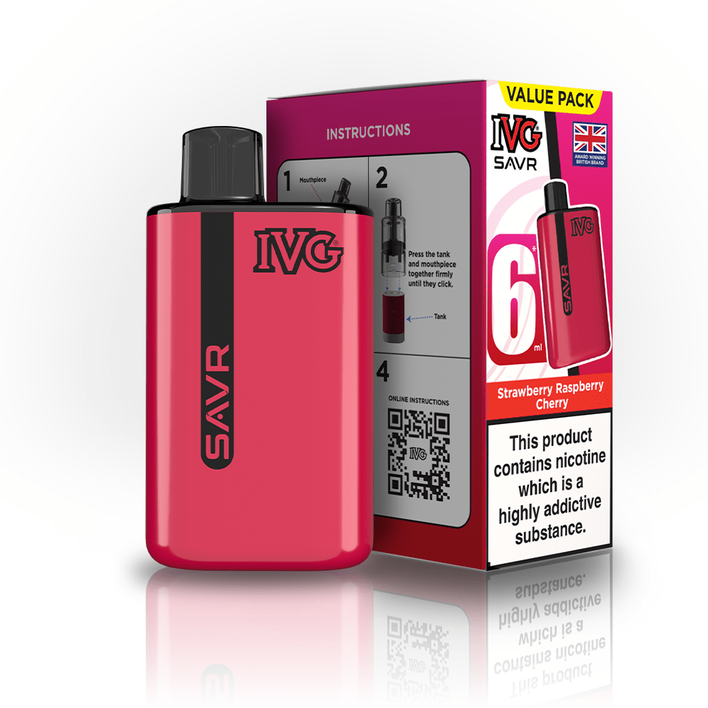 IVG SAVR 3000 Disposable Starter Vape - Pack of 5 - Flavour