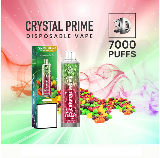 Crystal Prime 7000 Puffs Box of 10