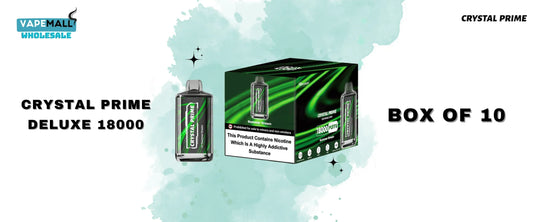Crystal Prime Deluxe 18000 Puffs box of 10