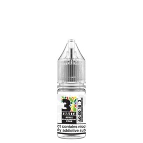 3 Fruits 10ML E-Liquid (Pack of 10)-Apple Blackcurrant Pear-vapeukwholesale