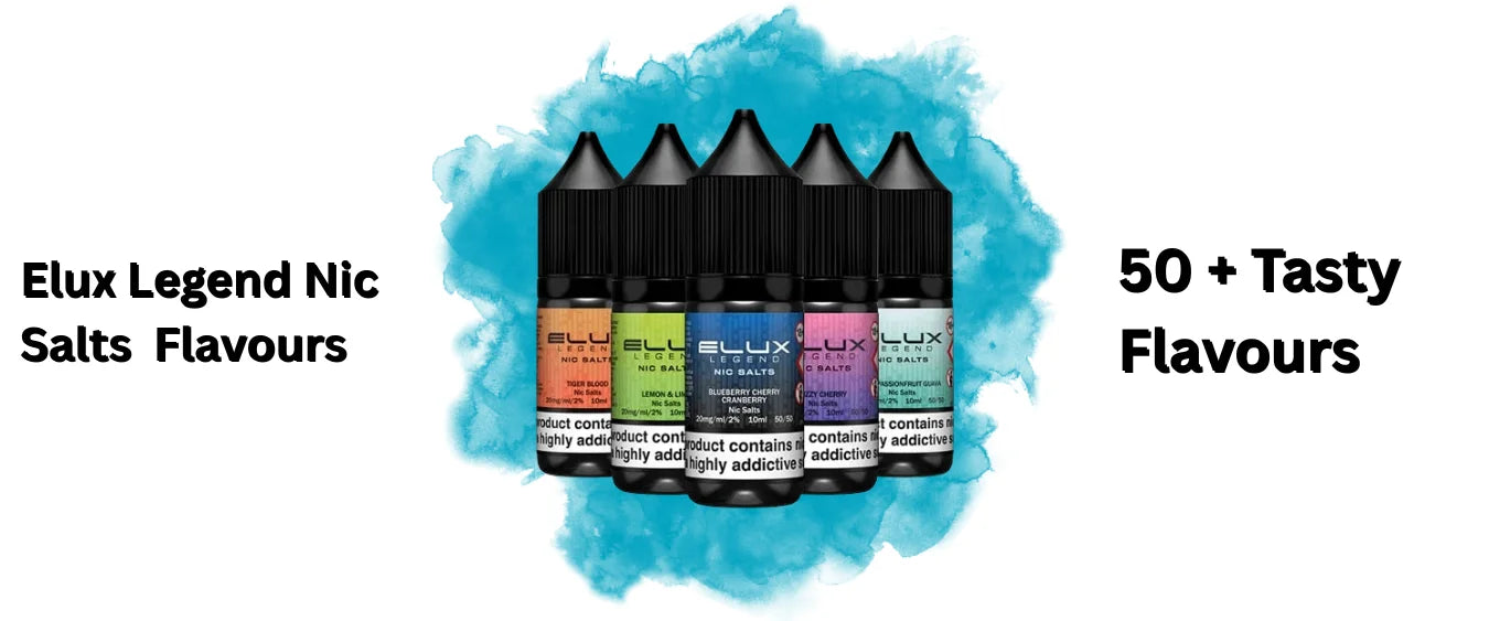Elux Legend Nic Salts 10 Pack Flavours