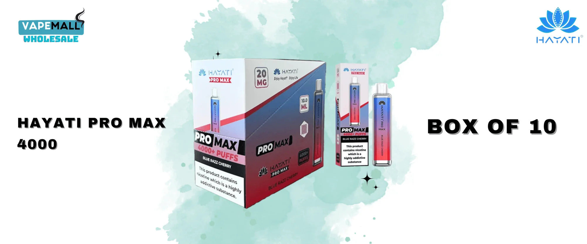 hayati pro max 4000 box of 10