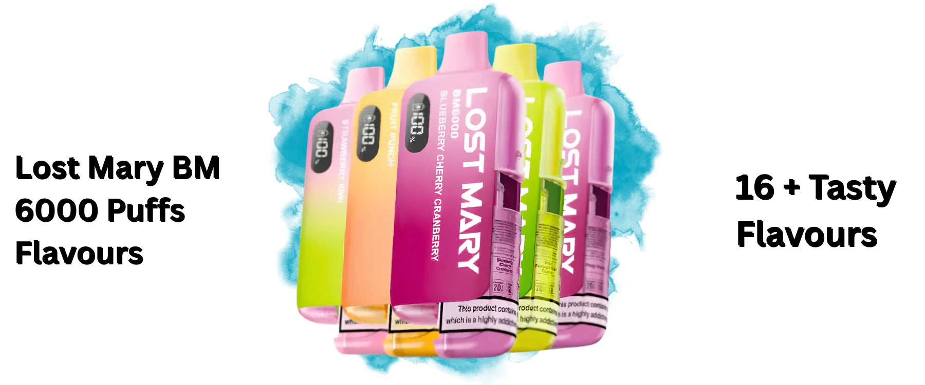 Lost Mary BM6000 Puffs Box of 5 flavours