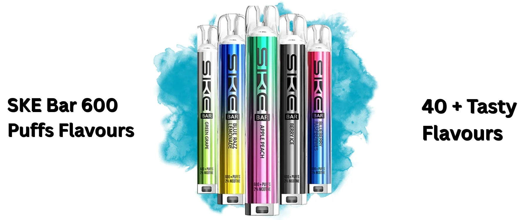 SKE Crystal 600 Puffs Box of 5