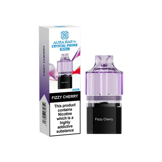 Crystal Prime Aura Bar 10k Prefilled Replacement Pods - Box of 5