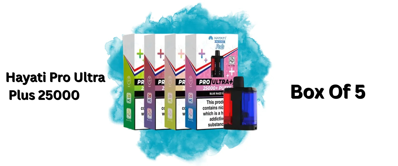 hayati ultra 25000 prefilled pod box of 5