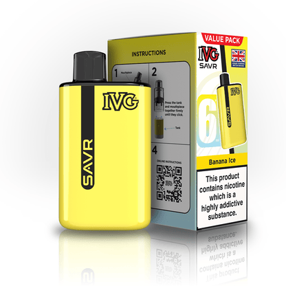 IVG SAVR 3000 Disposable Starter Vape - Pack of 5 - Flavour