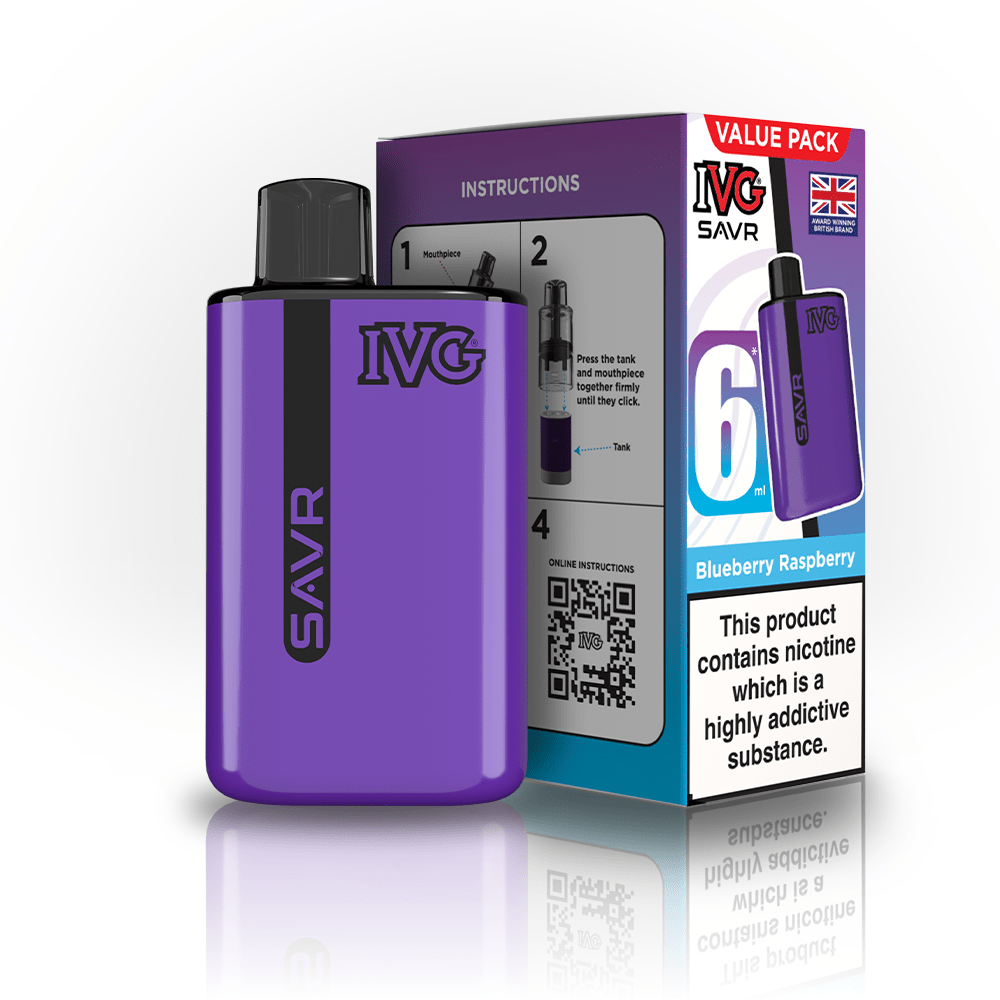 IVG SAVR 3000 Disposable Starter Vape - Pack of 5 - Flavour