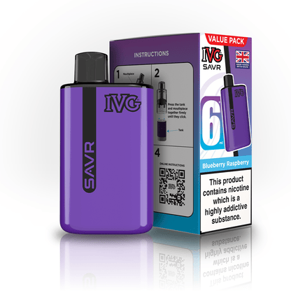 IVG SAVR 3000 Disposable Starter Vape - Pack of 5 - Flavour