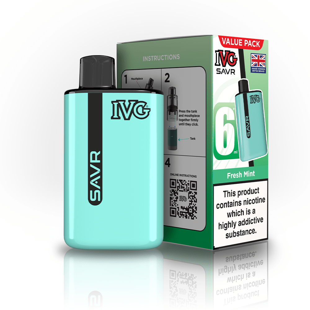 IVG SAVR 3000 Disposable Starter Vape - Pack of 5 - Flavour
