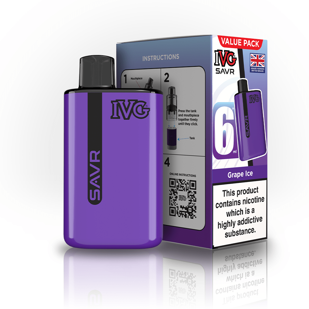 IVG SAVR 3000 Disposable Starter Vape - Pack of 5 - Flavour