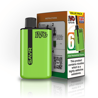 IVG SAVR 3000 Disposable Starter Vape - Pack of 5 - Flavour