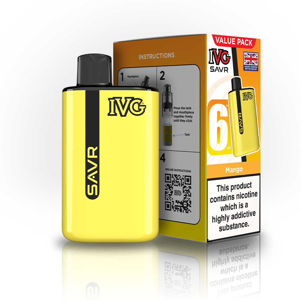IVG SAVR 3000 Disposable Starter Vape - Pack of 5 - Flavour