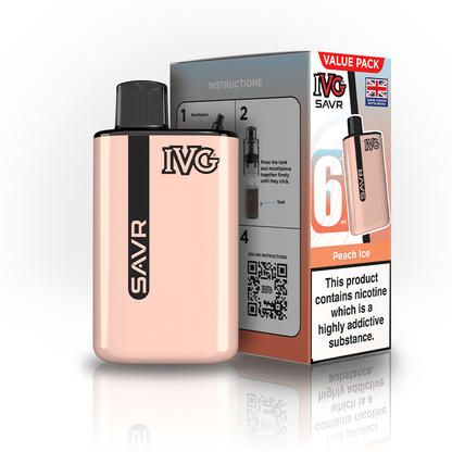 IVG SAVR 3000 Disposable Starter Vape - Pack of 5 - Flavour