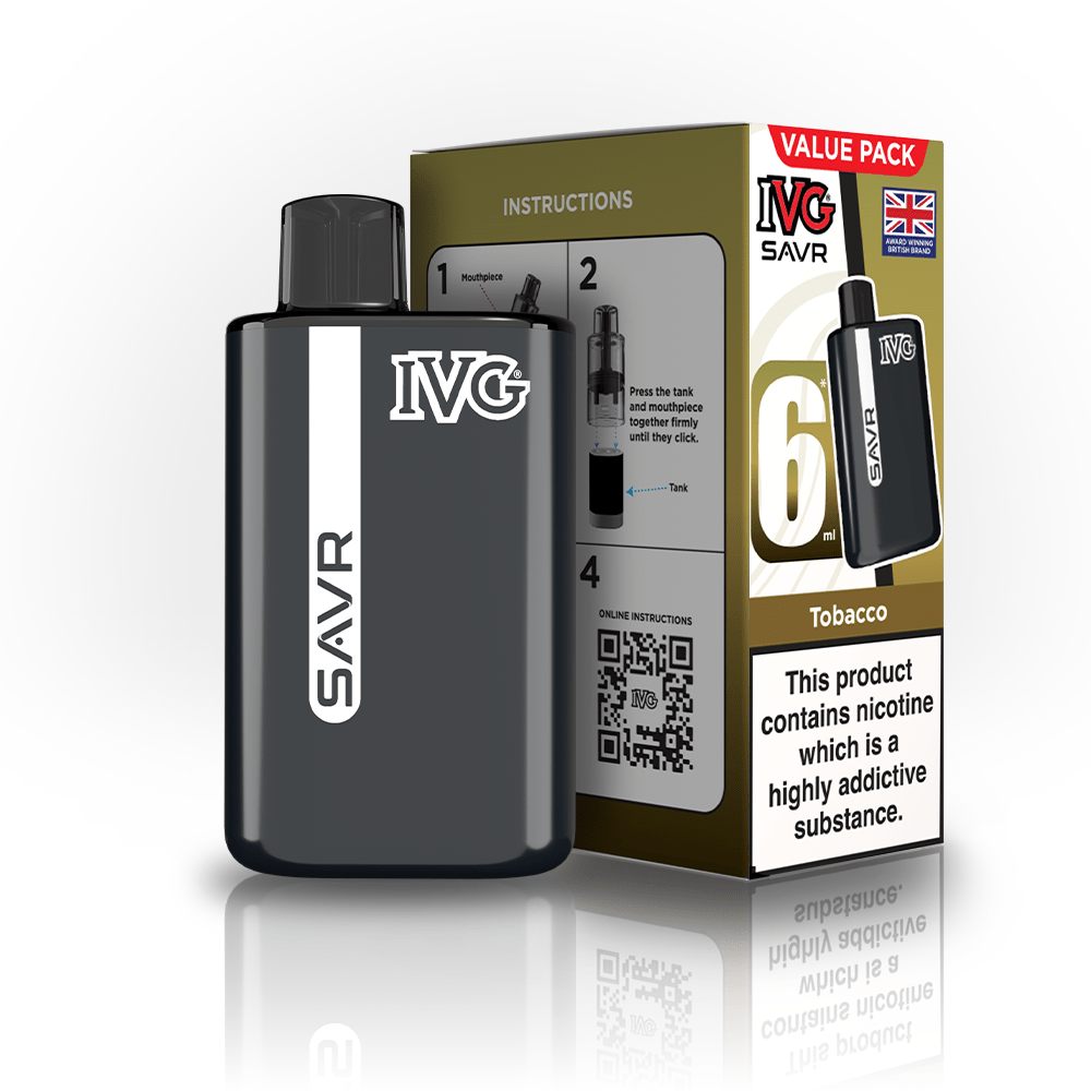 IVG SAVR 3000 Disposable Starter Vape - Pack of 5 - Flavour
