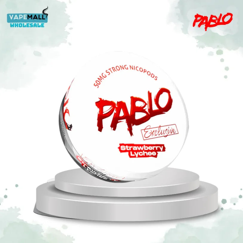 Pablo Nicopods - Strawberry Lychee - 50mg- Box of 10